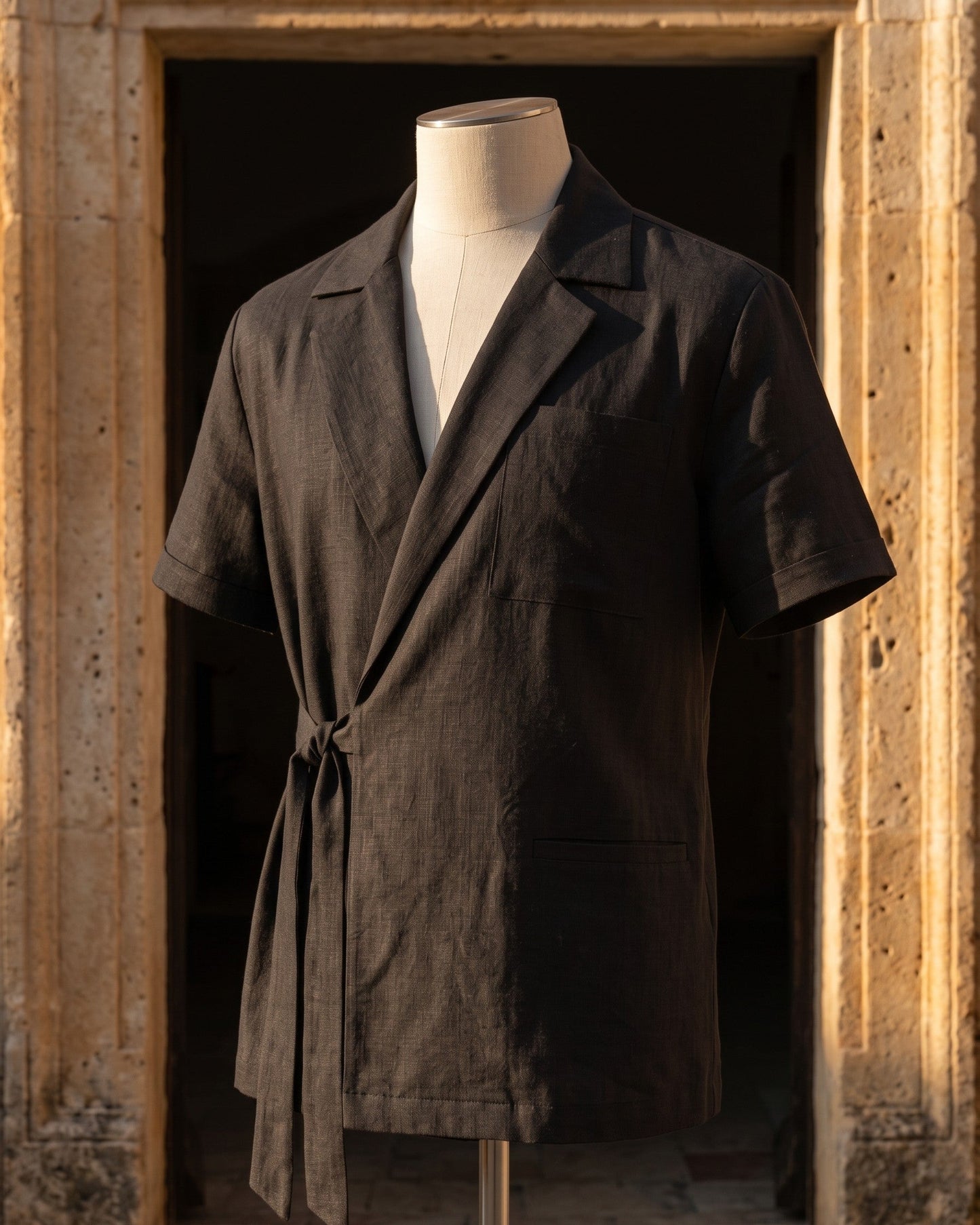 Massimo Linen Wrap Shirt